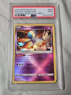 Radiant Gardevoir PSA 9 Pokemon Prize Pack Series 3 Promo English TCG Card. - Image 1