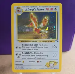 Lt. Surge's Fearow 7/132 Gym Heroes Holo Vintage Pokemon Card - Image 1