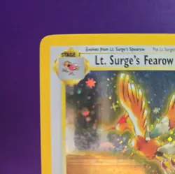 Lt. Surge's Fearow 7/132 Gym Heroes Holo Vintage Pokemon Card - Image 2
