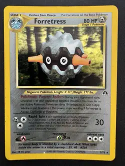 Pokemon TCG Forretress Holo Rare Card Neo Discovery Series 2/75 - Image 1