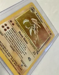 1999 Pokemon Fossil Set Kabutops Holo Rare 9/62 Unlimited 60HP TCG Card - Image 2