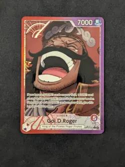 One Piece OP13-003 Gol.D.Roger Leader Alt Art English Card MINT - Image 1