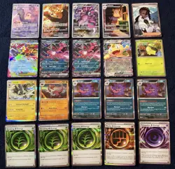 Pokemon Perfect Order 20 Card Lot! 5 Full Art (Auroras, Naveen) Meowth EX & More - Image 1