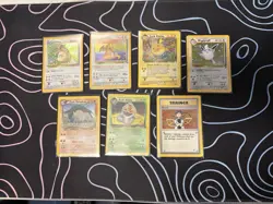 Vintage WOTC Pokemon Holo Lot - 7 Cards - Image 1