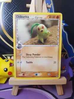 Pokemon Chikorita Card 44/101 Dragon Frontiers Yuka Morii - Image 1