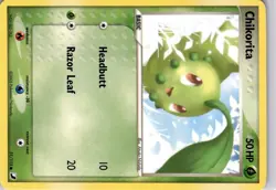 Chikorita Non Holo Common Unseen Forces 51/115 Pokemon Trading Card TCG - Image 5