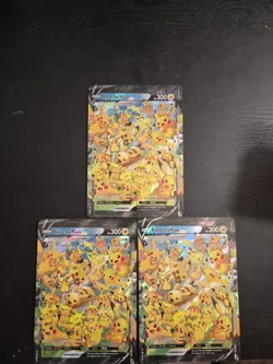 (3) JUMBO Pikachu V Union Card SWSH141 Oversized Promo Pokemon Celebrations 25th - Image 1