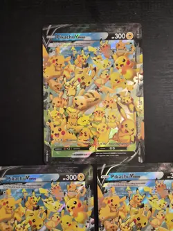 (3) JUMBO Pikachu V Union Card SWSH141 Oversized Promo Pokemon Celebrations 25th - Image 2