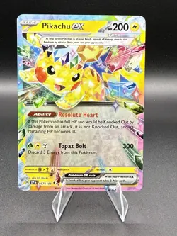 Pikachu EX Surging Sparks Double Rare Card 057/191 - Image 1