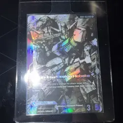 Gundam Gusion Rebake Unit LR+ Blocker Deploy G002-055 English Gundam Card Game - Image 1