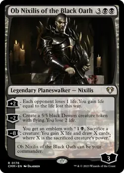 1 x Ob Nixilis of the Black Oath - Commander Masters - Light Play - MTG - Image 1