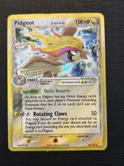 Pokemon TCG: Pidgeot 2 Card Lot- Mega Pidgeot (XY Evolutions) Delta Species - Image 2
