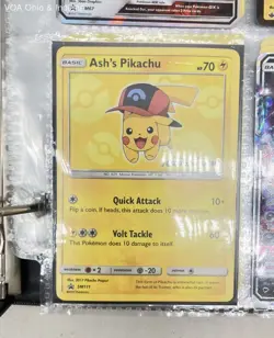 Pokemon Card Lot Ash's Pikachu SM111 Promo Zeraora V Entei EX GX Binder 50ct - Image 5