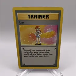 Lass 075/102 Base Set Rare Regular Trainer English Pokemon TCG Card - Image 1