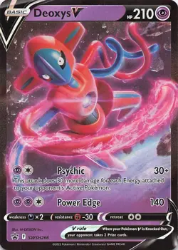Deoxys V Holofoil Promo SWSH: Sword & Shield Promo Cards SWSH266 NM - Image 1