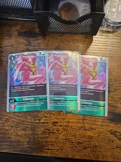 3x Lilamon BT4-059 Great Legend Digimon Card Game - Image 1