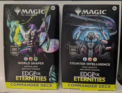 MTG Edge Of Eternities World Shaper Counter Intelligence (2) Commander Deck Lot - Image 1