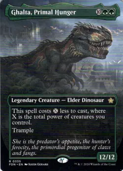 MTG Ghalta, Primal Hunger (Borderless) (335) | NM | Foundations (FDN) - Image 1
