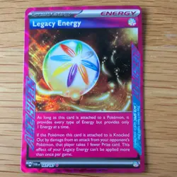 LEGACY ENERGY 167/167 POKEMON CARD (TWILIGHT MASQUERADE SET) ACE SPEC HOLO - Image 2