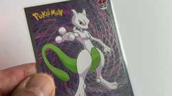 💥 SHINING MEWTWO Pokemon Vintage Art CARD Metallic Foil Collectible Anime NM💥 - Image 2