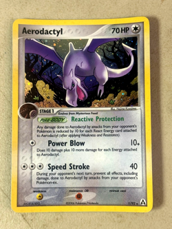 Aerodactyl 1/92 Legend Maker Holo, NM/NM+ Pokemon Card - Image 1