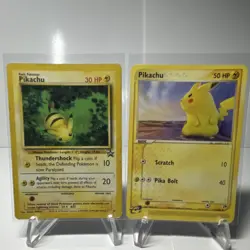 Pokemon TCG Pikachu Base Set & EX Sandstorm Basic Card Lot 2 Cards English - Image 1