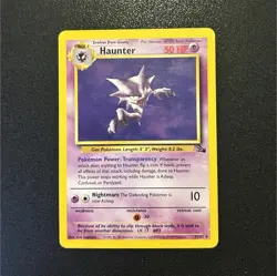 Pokemon Haunter 21/62 Fossil Rare LP 1999 non holo Wizards of the Coast Card - Image 1
