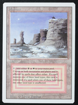 Plateau Magic Card Dual Land Revised MTG Reserved List - Image 1