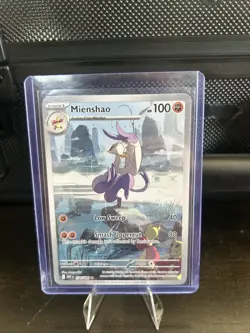 Mienshao White Flare Illustration Rare Pokemon TCG Card 134/086 - Image 1