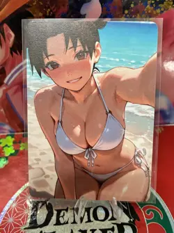 Matte Beautiful Waifu Handmade Card Goddess Story CCG Anime Double Sided - Image 1