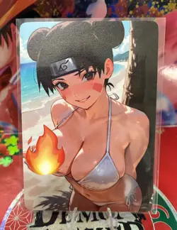 Matte Beautiful Waifu Handmade Card Goddess Story CCG Anime Double Sided - Image 2