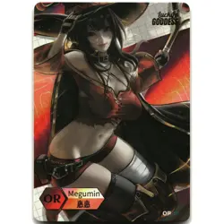 Goddess Story Waifu Card Lucky Goddess 2 Megumin OR-16 KonoSuba - Image 1