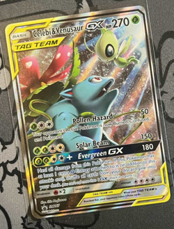 Celebi & Venusaur GX SM167 Sm Holo Pokemon Card Near Mint - Image 1