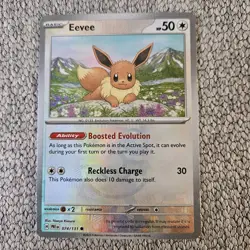 Pokemon TCG Evolutions Eevee Holo Prismatic Card 074/131 Master Ball - Image 1