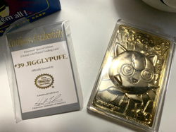 🔥 Pokemon - 1999 Burger King 23k gold plated trading card - #39 Jigglypuff - Image 5
