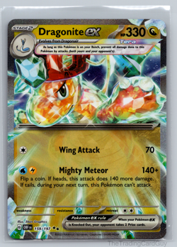 Pokemon Card Dragonite EX 159/197 Ultra Rare Obsidian Flames NM - Image 1