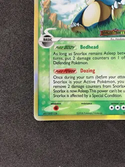 Snorlax 10/101 Stamped Reverse Holo Rare EX Dragon Frontiers Pokemon Card - Image 2