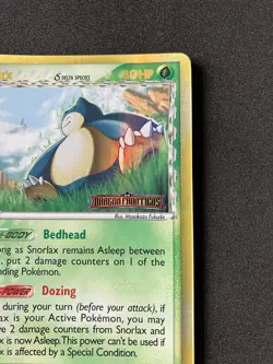 Snorlax 10/101 Stamped Reverse Holo Rare EX Dragon Frontiers Pokemon Card - Image 4