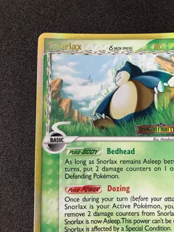 Snorlax 10/101 Stamped Reverse Holo Rare EX Dragon Frontiers Pokemon Card - Image 5
