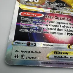 Pokemon TCG Regigigas VSTAR 114/159 SWSH Crown Zenith Half Art Card Near Mint - Image 2