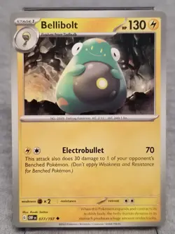 Bellibolt 77/197 Pokemon Card Obsidian Flames Uncommon 130 HP Near Mint - Image 1