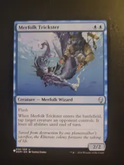 Merfolk Trickster MTG Dominaria LP/NM Magic Wizard Mystery List Blue Uncommon - Image 1