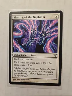 Blessing of the Nephilim - Dissension - LP - Uncommon - Aura - MTG - Image 1