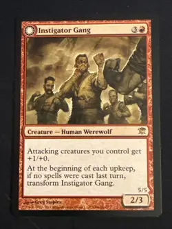 1x Instigator Gang (149) Innistrad LP MTG Magic the Gathering x1 MKE - Image 1