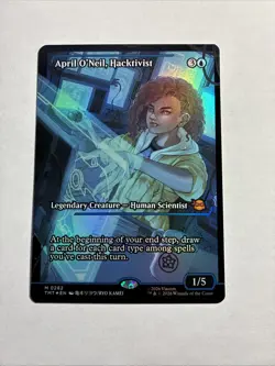 April O'Neil, Hacktivist (0282) (Showcase) Foil MTG TMNT Plus Bonus Rare!!! - Image 1