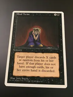 MTG 4th Edition Mind Twist LP - Image 1