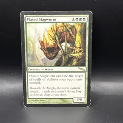 MTG Magic the Gathering Plated Slagwurm (127/306) Mirrodin - Image 1