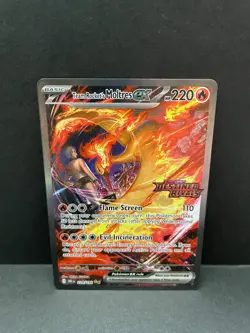Pokemon TCG: Team Rocket’s Moltres Ex 229/182 SIR Stamped (Destined Rivals) - Image 1