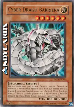 CYBER DRAGO BARRIERA • (Barrier Dragon) Rara DP04 IT002 Unl • excellent • Yugioh - Image 1
