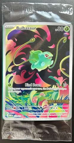 Pokemon TCG - Bulbasaur Mega Evolutions Stamped Boxtopper Sealed Promo 133/132 - Image 1